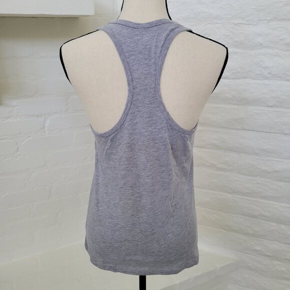 Bella Canvas Tank Top Gray 'My Pawfect Life' Dog Puppy Face Tongue Graphic Shirt - Picture 6 of 6